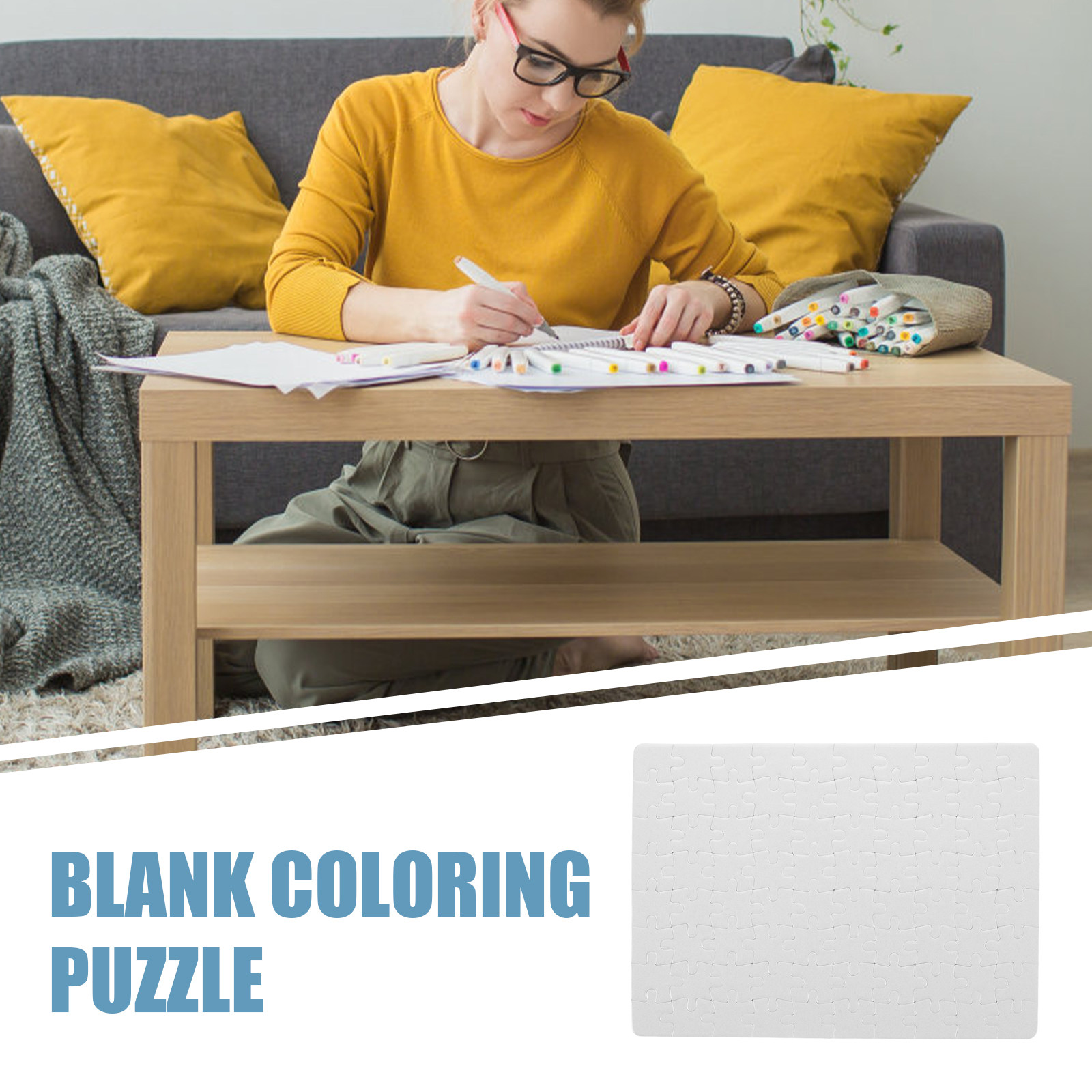 4Sheets Blank Jigsaw Puzzle Su - Puzzle Blank White review and price