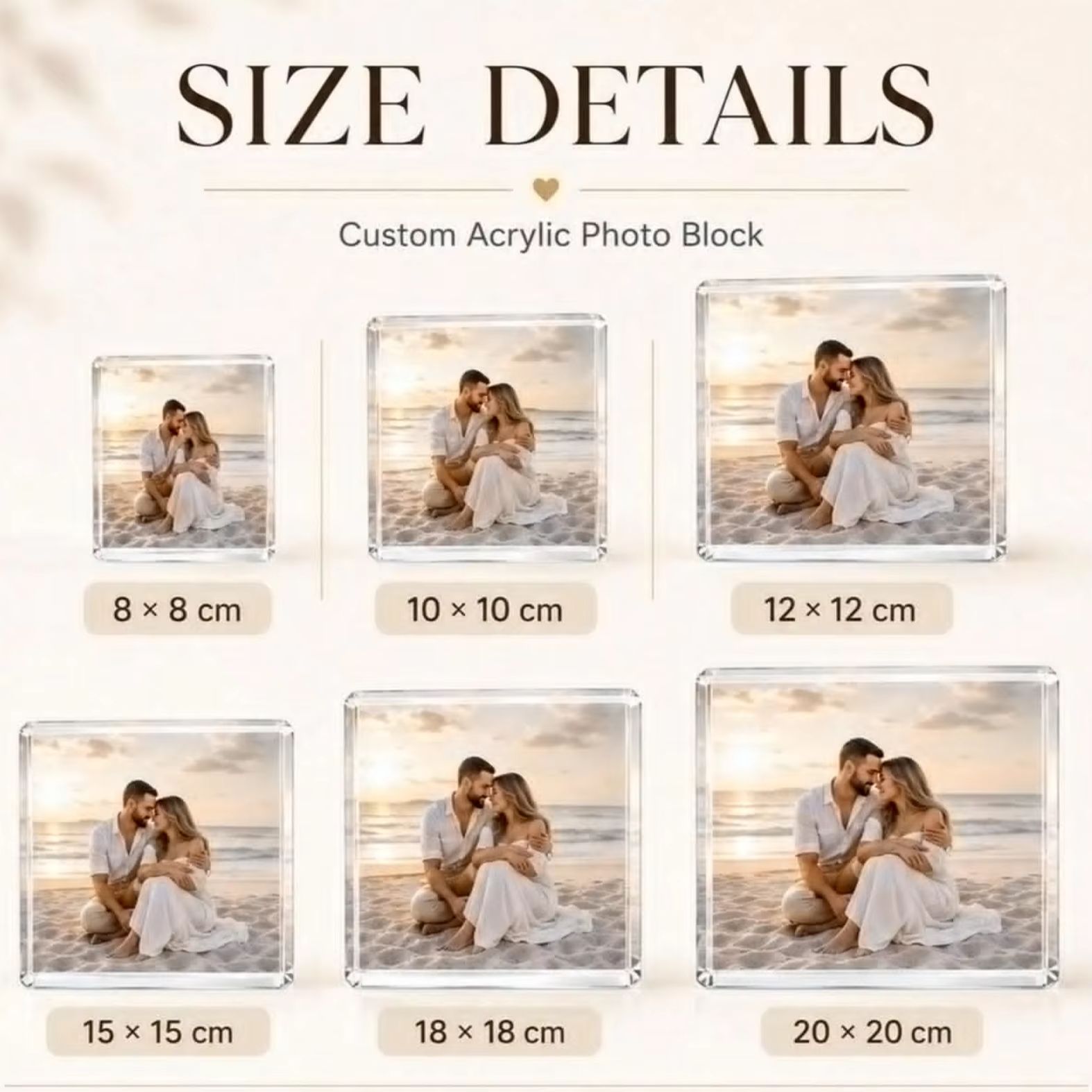 Custom Photo & Text Acrylic Bl - Photo Acrylic Block review and price